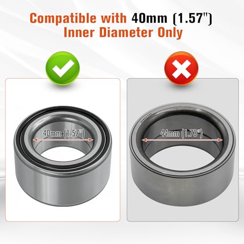 Upgraded Wheel Bearing Press Tool Kit Fit for Polaris Sportsman XP 550 850 1000, Ranger 500-1000, RZR 570-1000, Scrambler 850-1000 – 40mm Inner Diameter, High-Carbon Steel