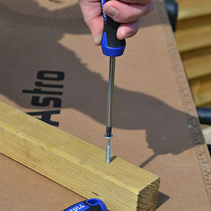 Faithfull FAISDPZ2L Soft-Grip Long Reach Screwdriver Pozidriv PZ2 x 250mm