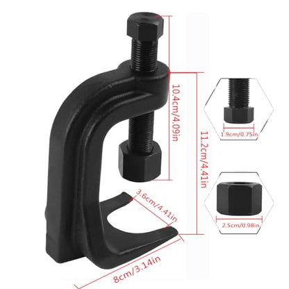 Black 25112 Ball Joint Separator, Adjustable Ball Joint Separator Tool, Ball Joint Press Kit, 2-3/8 Inch Universal Ball Joint Puller Removal Tool for Trucks, Cars, SUVs