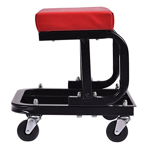 Roller Seats Mobile Rolling Seat W/Equipment Tray, Round Garage Workshop Chair,Stool Seat with Tool Tray, Rolling Mechanic Stool Garage Shop Creepers, Garage & Shop Roller Seats & Creepers 36x36x36cm