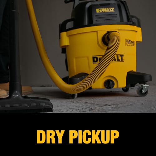 DEWALT 9 Gallon STEALTHSONIC Ultra Quiet Poly Shop Vacuum Wet/Dry, DXV09P-QTA Noise Reduction Vac for Shop, Heavy Duty Shop Vacuum | Noise Reduction Vac for Shop, Heavy Duty Shop Vacuum - size: 9 gallon