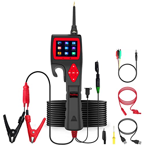 Original TopDiag P200 Automotive Circuit Tester, Power Circuit Probe Kit, 9~30V with Multimeter (P200) - color: P200