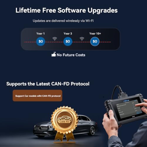 UR400 Bidirectional Diagnostic Tool for German Cars, All System, 48 Reset +39 Services, 500+ Sub-Functions, 4000+Active Test Items, CAN-FD Supported, Lifetime Free Update