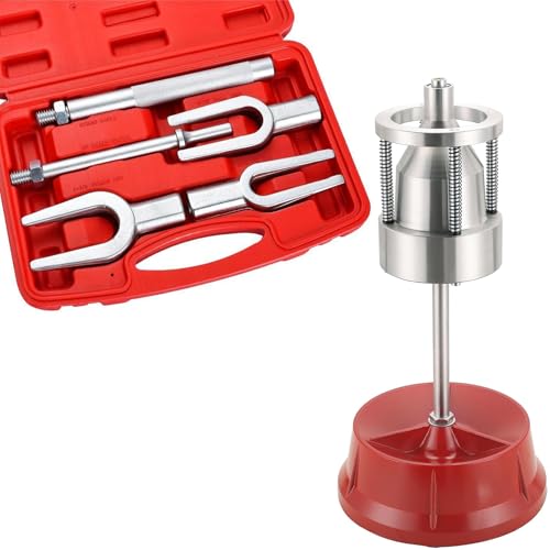 DASBET Portable Bubble Wheel Balancer & Ball Joint Separator Tie Rod Tool Set 5PCS Pickle Fork Kit