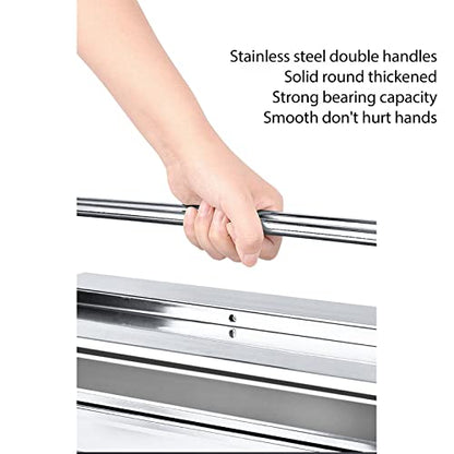Dioche Metal Cantilever Tool Box – 3-Layer Folding Stainless Steel Auto Maintenance Organizer, 5-Tray Portable Pit Toolbox (460) - size: 460