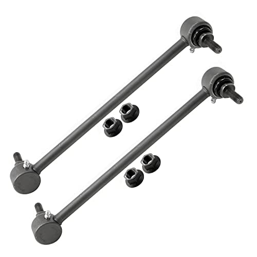 Detroit Axle - FWD Front Struts Sway Bars for Jeep 2014-2022 Cherokee, 2 Struts with Coil Springs 2 Sway Bar End Links 2015 2016 2017 2018 2019 2020 2021 Replacement Suspension Kit - size: 4QS54528/Sway Kit