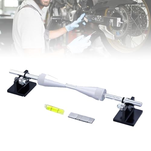 Motorcycle Wheel Balancer, Aluminum Alloy, 15.75 in Portable Truing Stand for Motorcycle and Bike Wheel Repair
