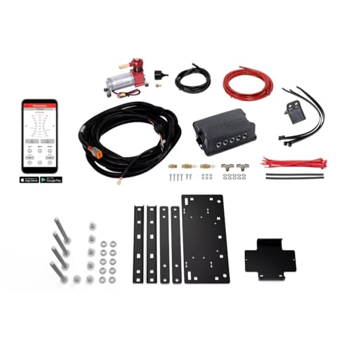 TrendsAuto Firestone Airide Red Label Air Spring Rear Kit with Air Command Dual Wireless App Only Standard Compressor fits 2011 2026 Silverado Sierra 2500HD 3500HD | Includes TrendsAuto Decal - size: Dual Path (App Only)