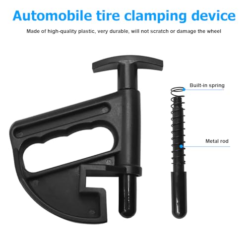 Bittwee 2PCS Car Tire Changer, Nylon Vehicle Tire Bead Clamp Drop Center Tool, Heavy Duty Automotive Rim Pry Tire Changer Wheel Changing Helper Accessories, Universal for Most Cars