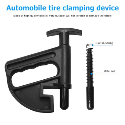 Bittwee 2PCS Car Tire Changer, Nylon Vehicle Tire Bead Clamp Drop Center Tool, Heavy Duty Automotive Rim Pry Tire Changer Wheel Changing Helper Accessories, Universal for Most Cars