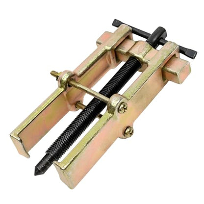 4" 2-Jaw Gear Puller, Adjustable Carbon Steel Flywheel Remover Bearing Gear Puller, Two Claws Separate Lifting Device Pump Removal Tool for Bearings Pulleys Flywheels - color: Black & Yellow