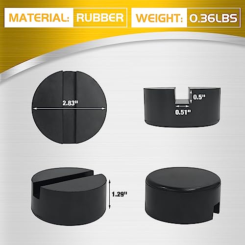 TONDA Floor Jack Rubber Pad, Universal Jack Pad Adapter, Pinch Weld Side Frame Rail Protector (1 Pack) - color: 1 PACK - SMALL