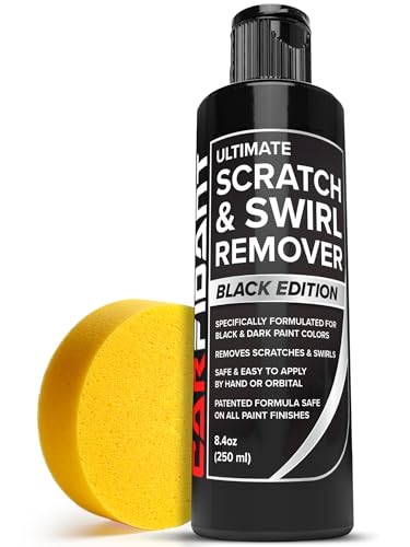Carfidant Black Scratch and Swirl Remover - Car Scratch Remover for Paint Scratches - Polishing Compound for Cars Kit with Buffer Pad - Buffing Compound for Car Paint Restorer - style: Black Scratch Remover