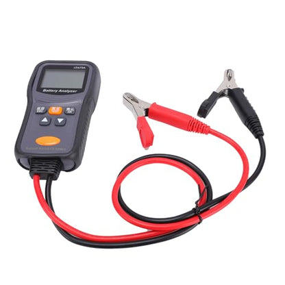 Naroote 12V 24V Digital Car Battery Tester for Ca Rs Trucks Boats | Quick Accurate Diagnosis, Shock Proof ABS Housing & 66cm Cables, Battery Analyzer for Trucks RVs ATVs