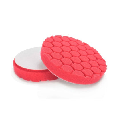 Chemical Guys, Hex-Logic Ultra Light Finishing Pad, Red, 5.5 in for 5 in | Softest red finishing foam pad lays down waxes, sealants and finishing polishes for a flawless, glossy finish