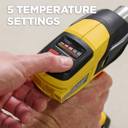Wagner SprayTech 2426866 FURNO 550 18V – Includes 1 Battery and Charger Heat Gun, Yellow - size: FURNO 550 Cordless (1 Battery)