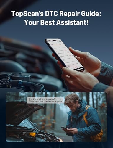 TOPDON TopScan Lite OBD2 Scanner Bluetooth, Bi-Directional All System Diagnostic Tool with AI Assistant, 8 Resets, Repair Guides, Performance Test, FCA AutoAuth & CAN-FD for iOS Android