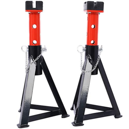 3 Ton Jack Stands, 6,000 lbs Capacity Each (12,000 lbs Pair) – Heavy-Duty Steel with 6 Adjustable Heights, Car, SUV, Truck & Equipment Support (2 Pack)