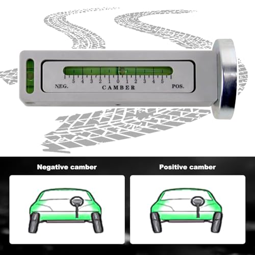 RULLINE 2PCS Universal Magnetic Gauge Tool Wheel Alignment Camber Alignment Tool Magnetic Wheel Alignment Gauge Camber Caster Strut Wheel Alignment Tool for Truck Car RV - size: 2 PACK