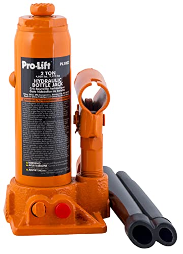 Pro-Lift 2 Ton Hydraulic Bottle Jack - Portable Car Jack 4000 Lbs Capacity with Pump Handle for Car Sedans SUV