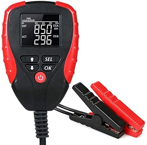 12V Car Battery Tester, Auto Battery Load Analyzer with LCD Display - Test Battery Life Percentage,Voltage, Resistance and CCA Value (AE310-1)