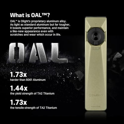 OLIGHT Arkfeld Ultra EDC Flat Flashlight Rechargeable, OAL, Olive-Green CW | Green Beam,UV Light, White LED, 1400 Lumens, Compact Magnetic Pocket Flashlight for Emergency Inspection Working - style: Cool White (5700K~6700K)