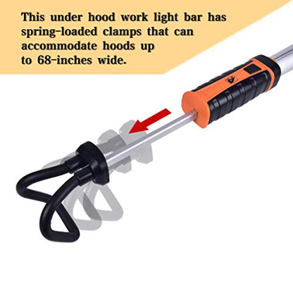 Aain Professional Underhood Work Light for Mechanics, Rechargeable LED Work Light For Auto Repair, Emergency