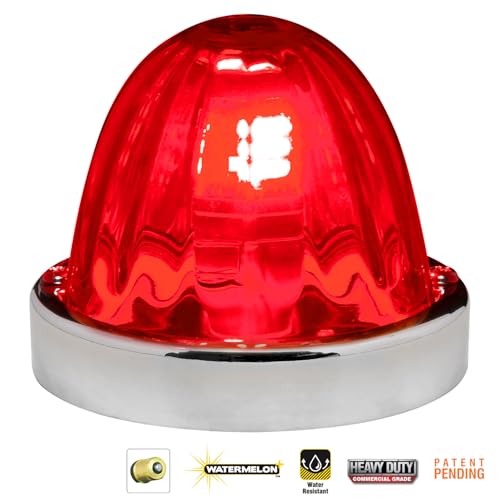 GG Grand General 92442 Stainless Steel Red Watermelon+ Glass Lens Kit for #1156, Bulb not Included - color: 1156 Bulb Base, style: Red