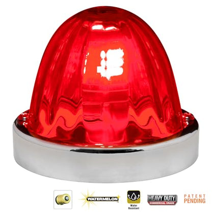 GG Grand General 92442 Stainless Steel Red Watermelon+ Glass Lens Kit for #1156, Bulb not Included - color: 1156 Bulb Base, style: Red