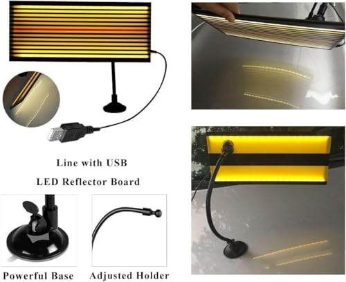 GLISTON Auto Dent Puller Kit with Golden Lifter Dent Remover, Car Body Slide Hammer Paintless Dent Repair Set for Vehicle Dent Removal - size: XL