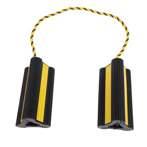 Heavy Duty Rubber Wheel Chocks, 210x100x100mm, 1 Pair, for Travel Trailers, RVs, Cars, and Trucks
