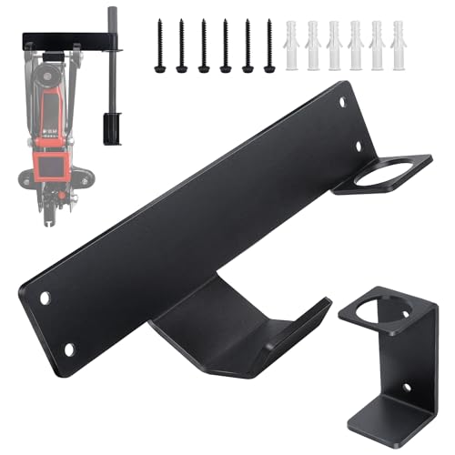 Floor Jack Stand Wall Mount Rack Organizer, Car Hydraulic Trolley Jack Stand Holder Storage Brackets for Tower Racing Trailer Accessories Tool