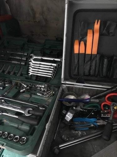 4Pcs Auto Door Clip Panel Trim Removal Tool Kits Thick Plastic Car Tools for Car Dash Radio Audio Installer Pry Tool with Paper Box