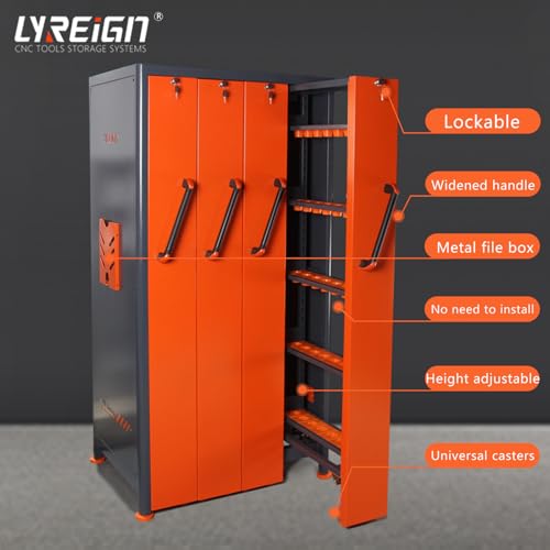 CNC Tool Holder Vertical Drawer Cabinet, Large Capacity CNC Tool Storage Cabinet, CNC Tool Holder Station Suitable for Warehouse Workshop Machining Centers - size: CAT40/BT40-140CAP