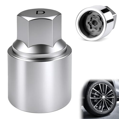D-Wheel Locking Lug Nut Removal Tool Key for Toyota, Professional Anti-Theft Lock Nut Remover Socket, Lost Wheel Lock Key Replacement for Tacoma, Camry Automotive Tools