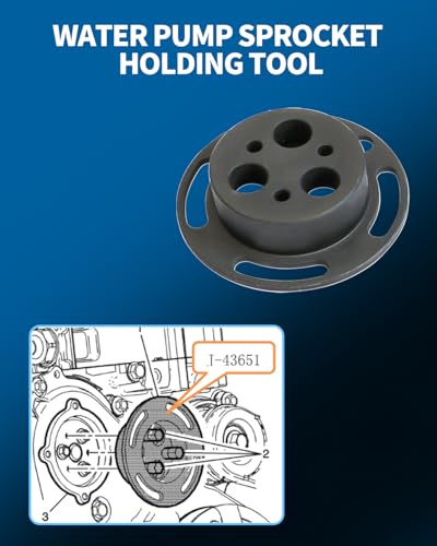 DPTOOL Camshaft Actuator Locking Timing Tool Kit Cam Phaser Retainer Water Pump Sprocket Retainer Holding Tool Compatible with GM/Buick/Chevrolet/GMC Ecotec 2.0 2.4 Engine Replace EN48953 - size: for GM 2.0 2.4
