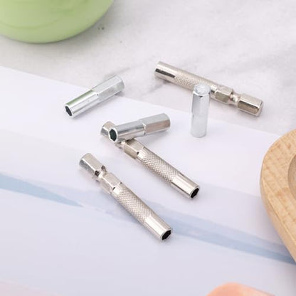 6pcs 1/4" to 4mm Bit Adapter, 6.35mm to 4mm Hex Screw Driver Bit Adapter Magnetic & Drill Extension Bit Holder for Micro Bits, Screwdriver Converter Set for Automotive & DIY Repair Tool Kit