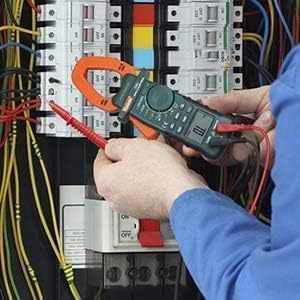 Digital Clamp Meter 2000 Counts, Multimeter Amp Meter with Storage Bag AC/DC Volt AC/DC Current Ohm Diode Resistance Test Voltage Tester