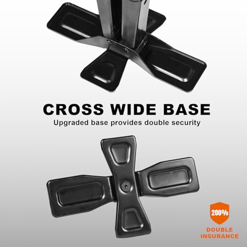 TCE AST10202SU Torin Wide Base Cross Car Scissor Jack: Steel Portable Quick Lift Tire Jacks Include Ratchet Wrench for Car, Truck, Sedans and MPV, 1.5 Ton (3,000 lbs) Capacity, Black - size: 1.5 Ton, style: Deluxe Base