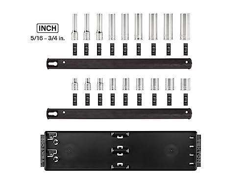 TEKTON 3/8 Inch Drive 6-Point Socket Set, 18-Piece | SHD91213 - size: 18-Piece (5/16-3/4 in.), style: Standard