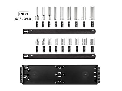 TEKTON 3/8 Inch Drive 6-Point Socket Set, 18-Piece | SHD91213 - size: 18-Piece (5/16-3/4 in.), style: Standard