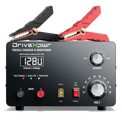 Adjustable Battery Charger 6V 8V 12V 24V 36V 48V 60V 72V 84V 96V,18A Automatic Battery Maintainer,Battery Desulfator Maintainer for Lead-Acid LiFePO4 Lithium,Suit Automotive Golf Cart Truck Mower(X50)