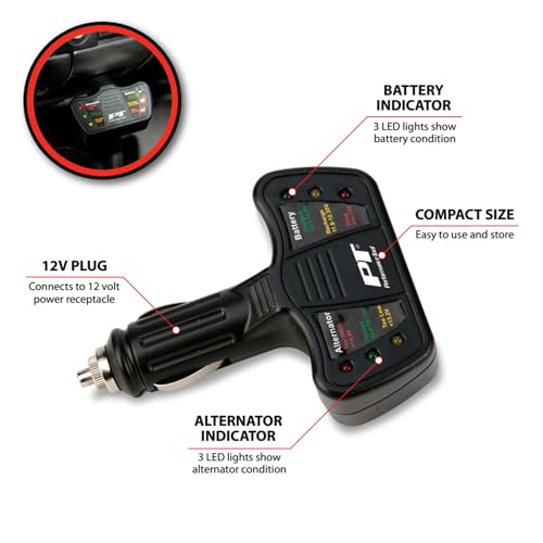 Performance Tool W2989 12V Cigarette Lighter Car Battery Tester and Alternator Tester - style: Battery/Alternator Tester