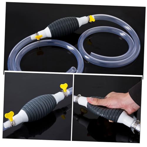 Portable Hand Siphon Pump Kit for Fuel Transfer Universal Liquid Sucker for Diesel and Water Includes Flexible Hose for Automotive and Outdoor Use