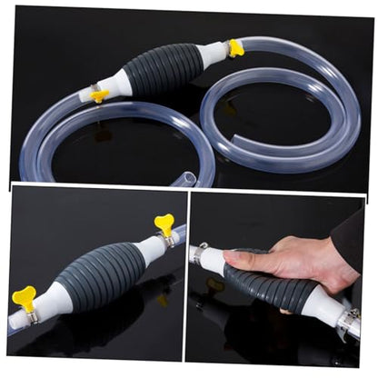 Portable Hand Siphon Pump Kit for Fuel Transfer Universal Liquid Sucker for Diesel and Water Includes Flexible Hose for Automotive and Outdoor Use