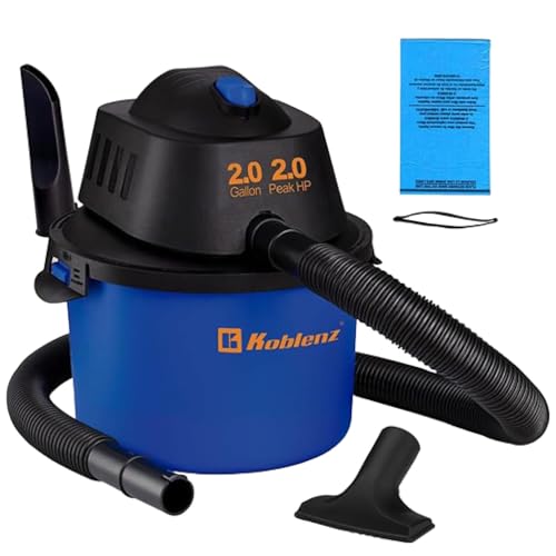 Koblenz WD-2L Wet Dry Vacuum Cleaner, Home Car Garage Workshop, 2.0 PHP - size: 2 Gallon 2.0 HP