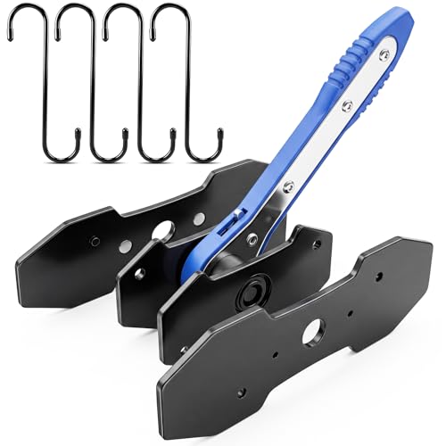 Ratcheting Brake Caliper Compression Tool 360° Swing Handle for Easy Piston | Brake Caliper Tool Set with Adapter Plates. Fast & Easy Piston Retraction for Car and Light Truck Brake Pad Replacement