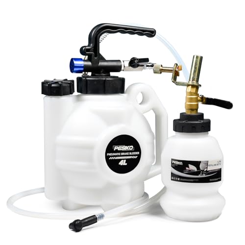 4L Vacuum Brake Bleeder Kit One Person, Brake Fluid Extractor Pump | Pneumatic Oil Changer Vacuum Fluid Extractor, Automotive Fluids Vacuum Evacuation - size: 4 L Pnuematic Brake Bleeder Kit