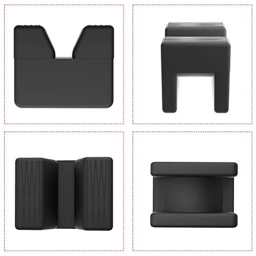 Seven Sparta 4 Pcs Jack Stand Pads Adapter Pinch welds Protectors (Cube, 4) | Universal Fit for Most 3 Ton Jack Stands,Heavy Duty Rubber,Anti-slip Surface,Protect Pinch Welds&Frame Rails,V groove Design - style: cube 4