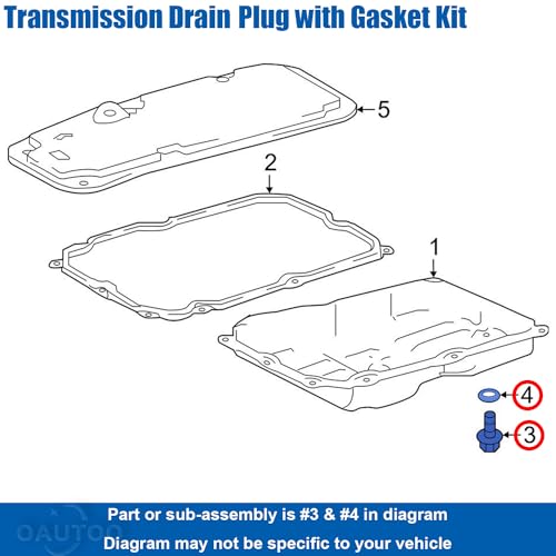 12pcs Automatic Transmission Pan Drain Plug with Gasket Kit for Toyota 90341-10021, 35178-30010 4Runner Fj Cruiser Land Cruiser Sequoia Tacoma Tundra fits Lexus GS GX is LC LS LX RC SC 2003-On